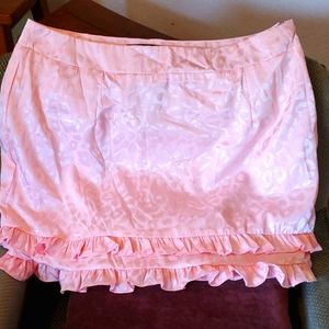🐆BNWT Light Pink Cheetah Print Ruffle Skirt